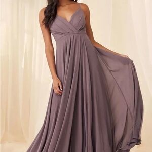 chinese dress ladies Louanne Slinky Long Sleeve Maxi Dress - Burgundy main image 0